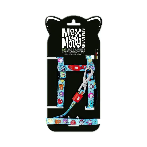 [Max & Molly] Cat Harness/Leash Set - Little Monster/1 Size