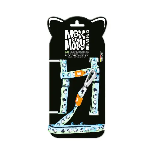 [Max & Molly] Cat Harness/Leash Set - Black Sheep/1 Size