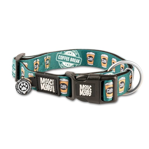 [Max & Molly] Smart ID Collar - Coffee Break/M