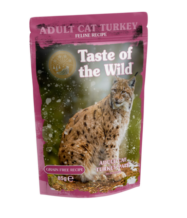 Taste Of The Wild Adult Cat Turkey Pouch Pate 12/85G