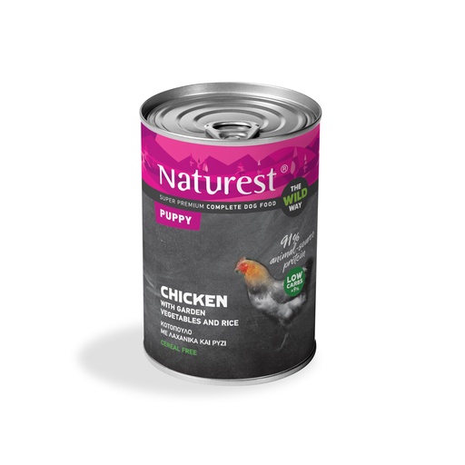 Naturest Puppy Pure Chicken + Garden Vegetables +Rice + 400g