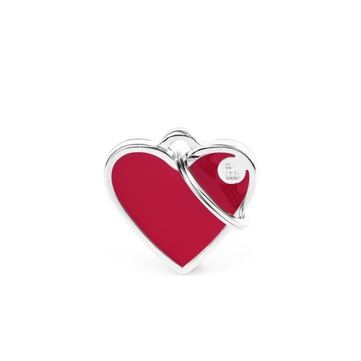 Basic Handmade Small Red Heart ID Tag