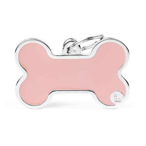 Basic Handmade XL Pink Bone ID Tag