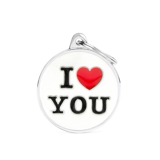 Charms Big I Love You ID Tag
