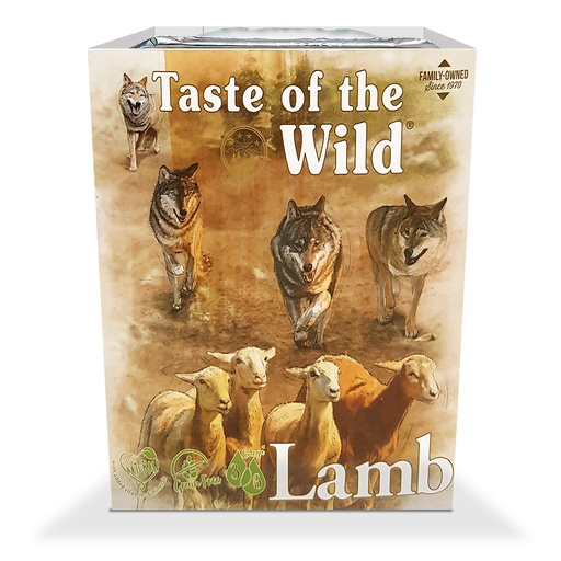Taste Of The Wild LAMB AND CHICKEN TRAY 390G IN PLATE (7 trays x1)