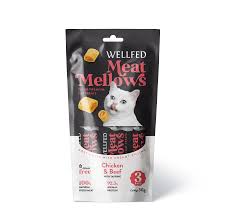 Wellfed Meat Mellows Cat Chicken & Beef (3*10gr) 30gr