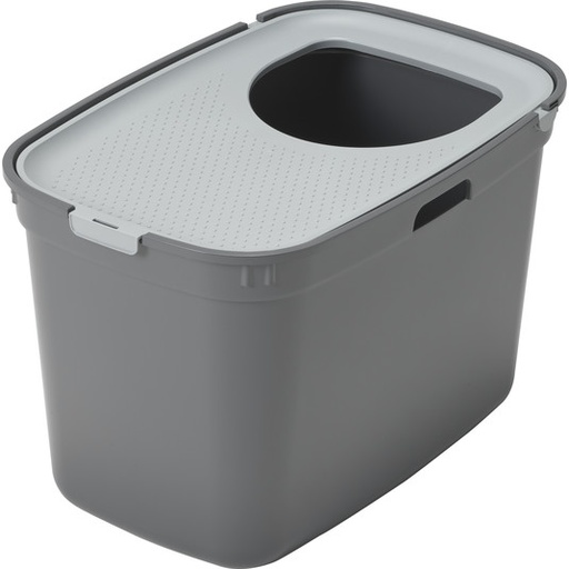 Moderna Top Cat Top Entry Closed Cat Toilet 59 cm (Cool Gray)
