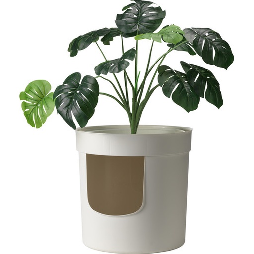 Moderna Hidden Planter Litter Box, Soft White