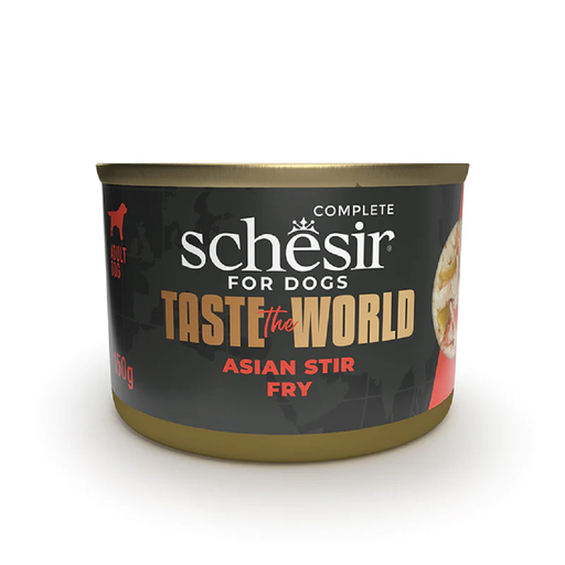 Schesir Taste the World Dog Can - Asian Stir Fry Wholefood Recipe - 150g (1*8)