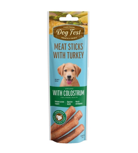 Dog Fest Turkey stick with colostrum, for puppies, 45g -Treat
