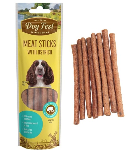 Dog Fest Meat sticks with ostrich, for all dogs, 45g.-Treat