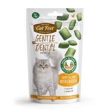 Cat Fest Dental Crispy Pillows with chicken, 30g.-Treat