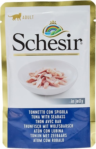 Schesir Cat Pouch - Tuna with Seabass - 85g (1*20) 