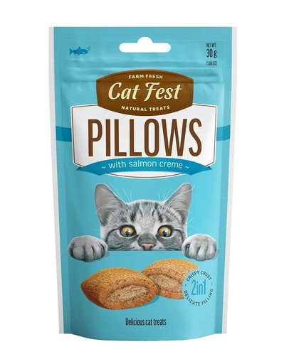 Cat Fest Pillows with salmon creme for cats, 30g.-Treat