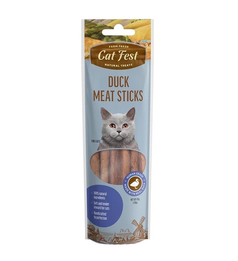 Cat Fest Duck meat stics for cats, 45g.-Treat
