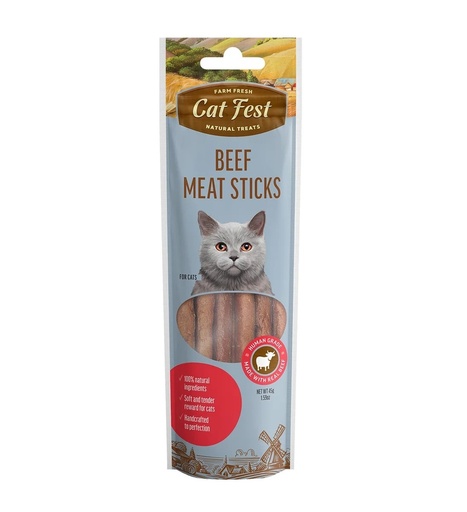 Cat Fest Beef meat sticks for cats, 45g.-Treat