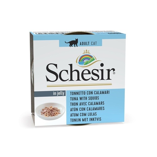 Schesir Can for Cat Tuna with Squids In Jelly 85g (14x1)
