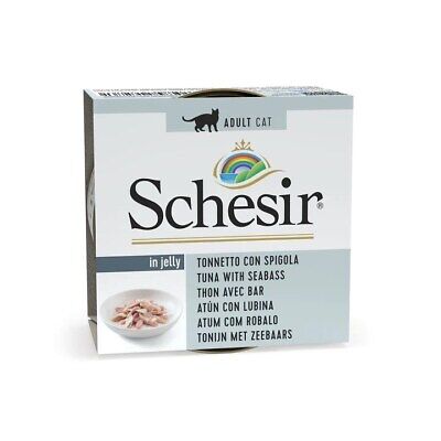 Schesir Can for Cat Tuna With Seabass in Jelly 85g (14x1)