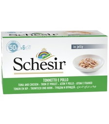 Schesir Can for Cat tuna and Chicken 6x50g per pack
