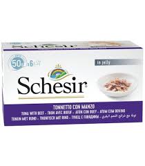 Schesir Can for Cat Tuna with Beef 6x50g per pack
