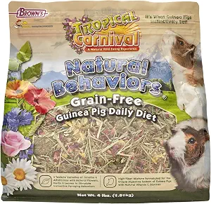 [450827] FM Browns Tropical Carnival Natural Behaviors Guinea Pig Food – 4 lb (1.81 kg) 1x3