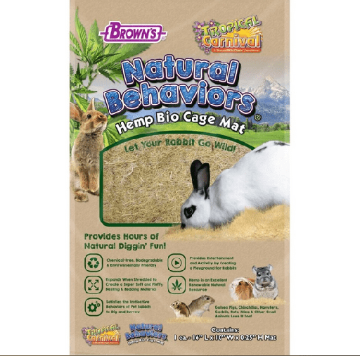 [450841] FM Browns Tropical Carnival Natural Behaviors Plant Fiber Cage Mat – 1 Count 1x12