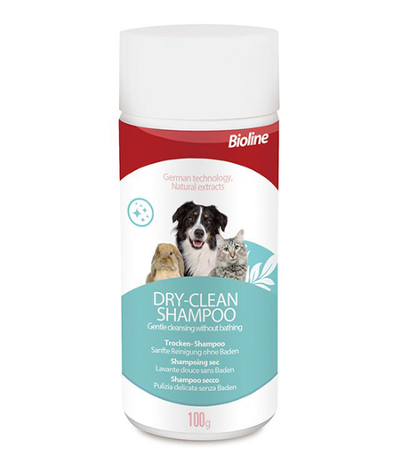 Bioline Dog/Cat Dry Shampoo Powder 100g