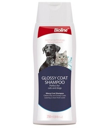 Bioline Dog/Cat Glossy Coat Shampoo 250ml