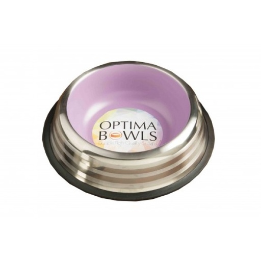 Optima Premium Platinum Dog/Cat No-tip, Lined Bowl Lavender 1.8Ltr
