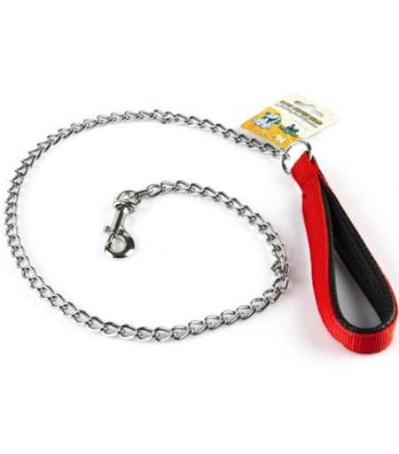 Pets.Love.Earth Dog Chain Lead Red