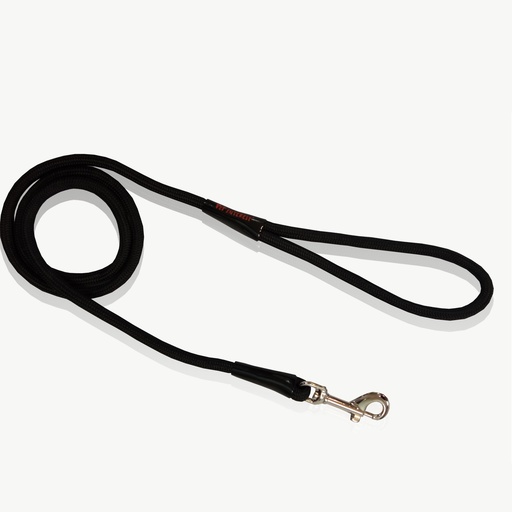 [3903-H-XL] Leash Rope Plain BLACK 15mmx180cm
