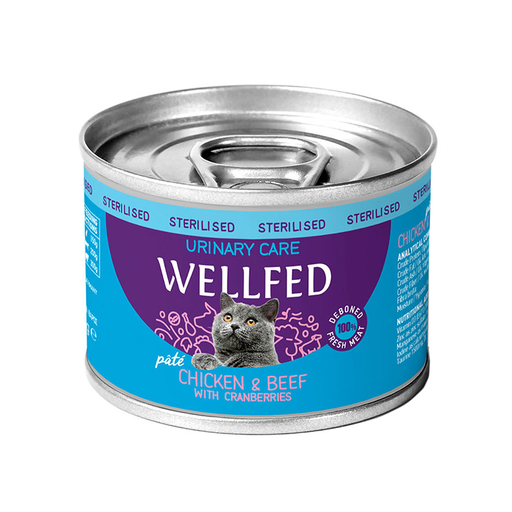 WELLFED URINARY-STERIL Chicken & Beef  200 gr