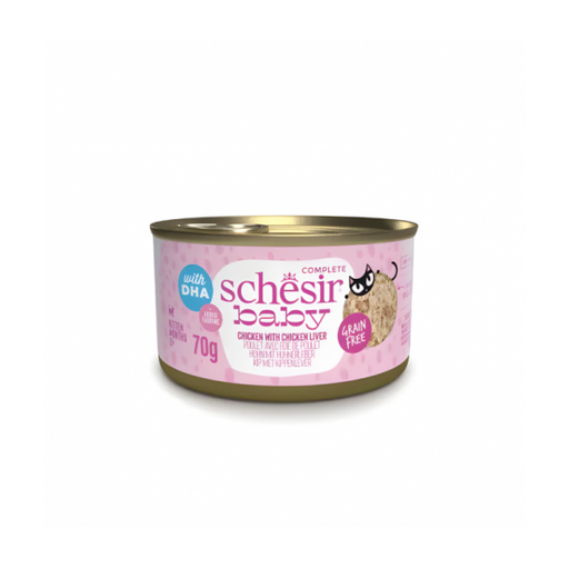 Schesir Baby Wholefood Cat Can – Chicken with Liver - 70g (1*12)