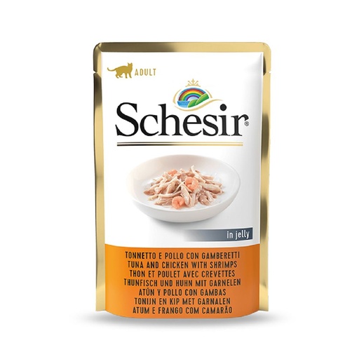 Schesir Cat Pouch - Tuna & Chicken with Shrimps - 85g (1*20)