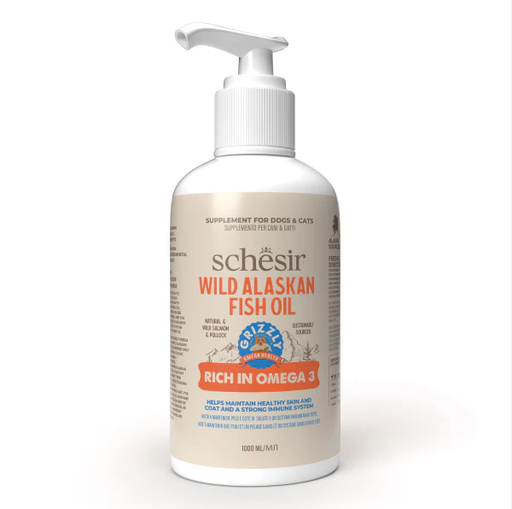 Schesir Fish Oil Omega Plus - Salmon Oil - 1000ml (1*4) 
