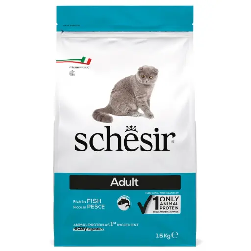 Schesir Dry Cat Food - Maintenance Fish Formula -Bag 1.5kg (1*6) 