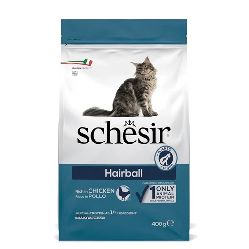 Schesir Dry Cat Food for Hairball Control - Chicken -Bag1.5kg (1*6)